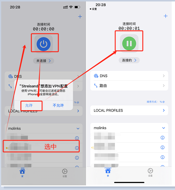 Streisand 连接节点